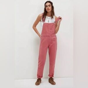 New Free People Ziggy Overalls ~ Dusty Rose